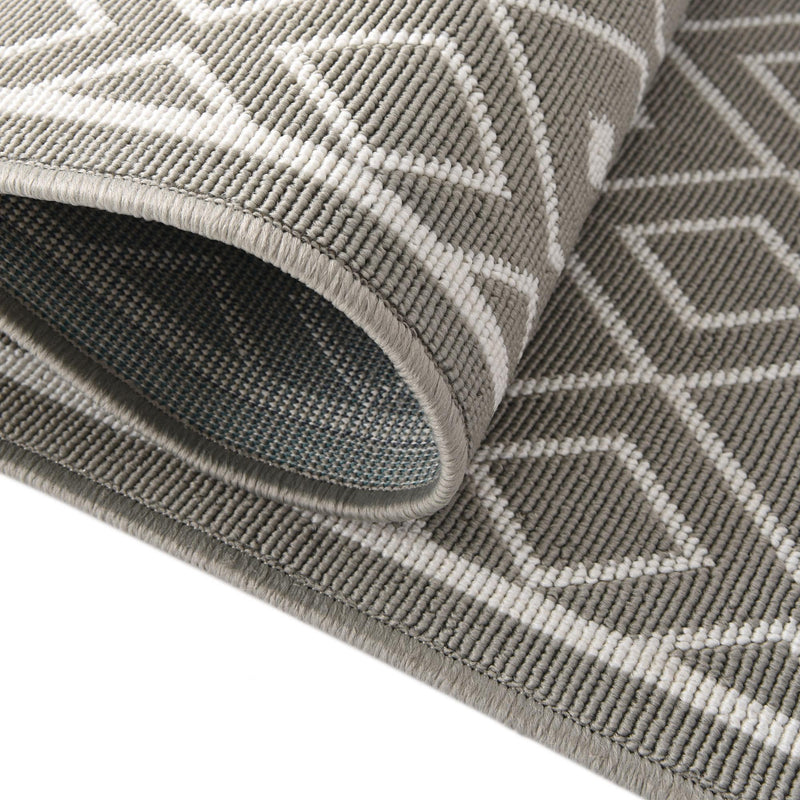 Seaside Lattice Collection Area Rug - Brighton Rectangle Gray  lifestyle 57