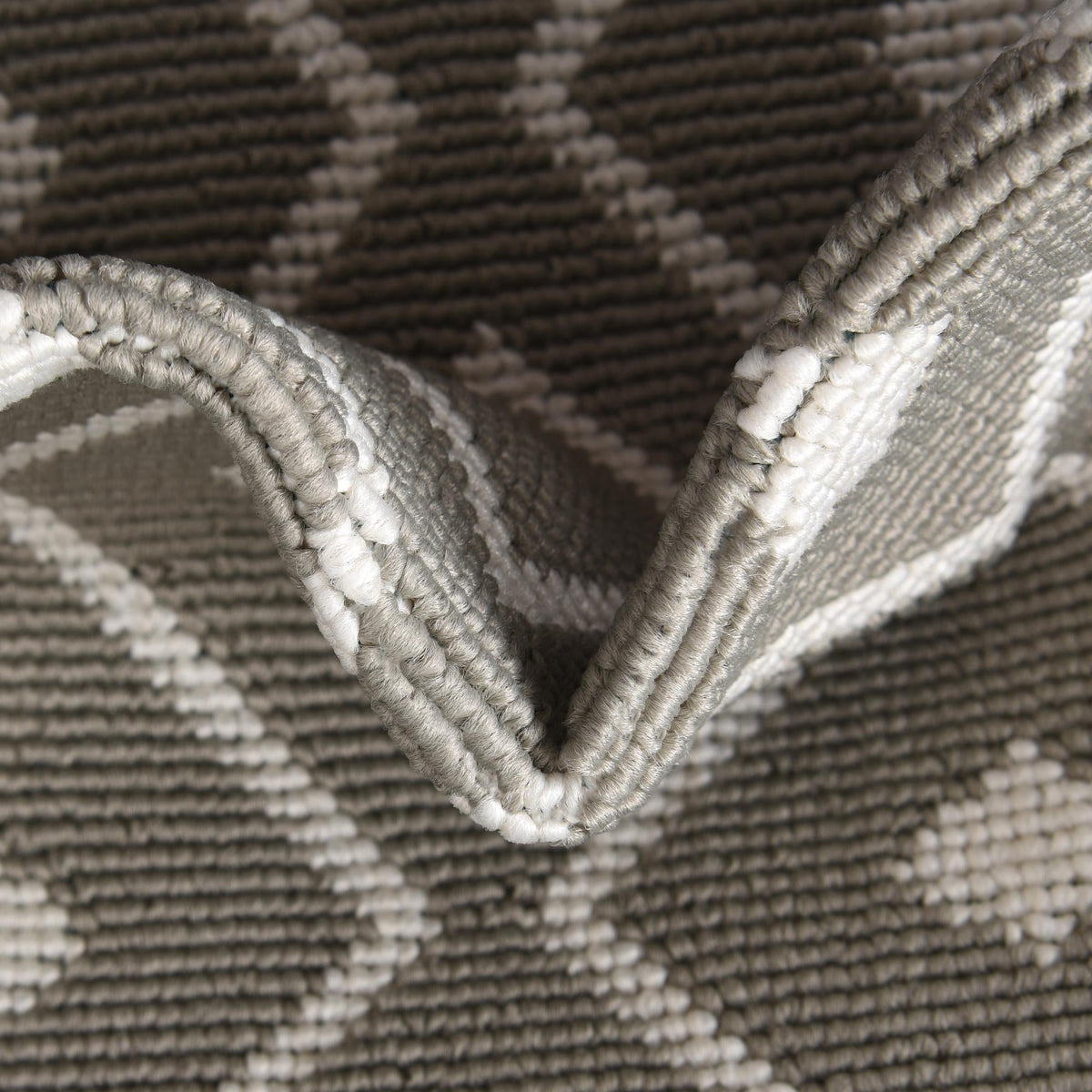 Seaside Lattice Collection Area Rug - Brighton Rectangle Gray  lifestyle 66