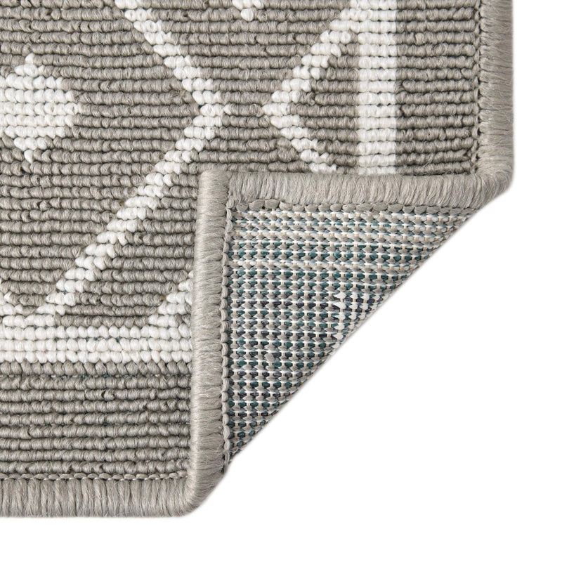 Seaside Lattice Collection Area Rug - Brighton Rectangle Gray  lifestyle 70