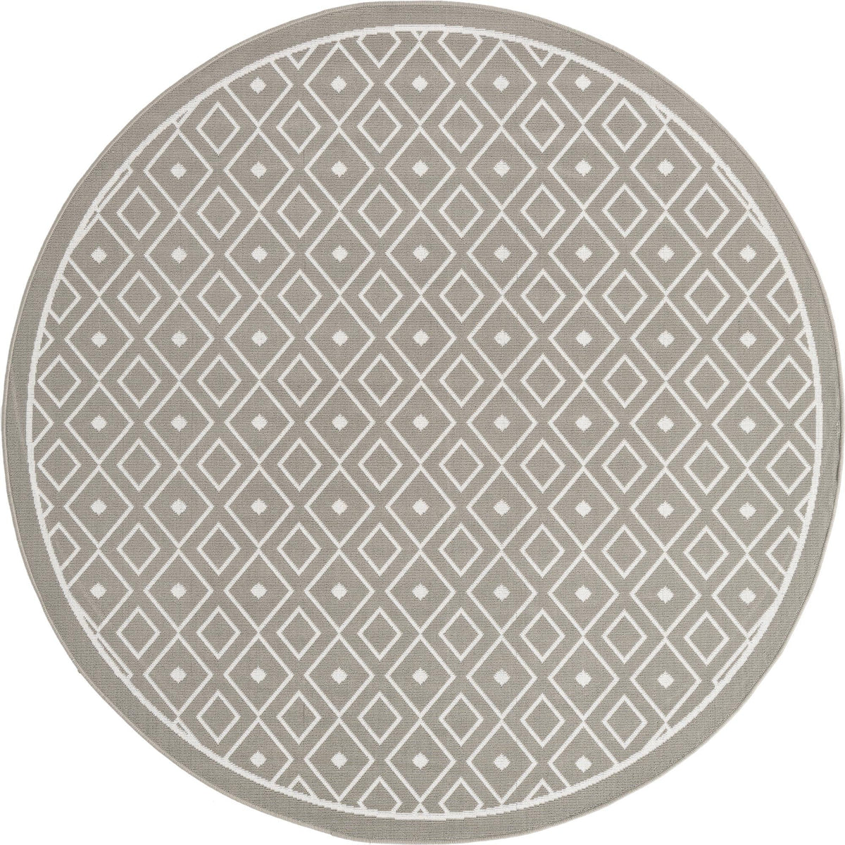 Savannah Pergola Collection Area Rug - Grove Round Gray  lifestyle 33