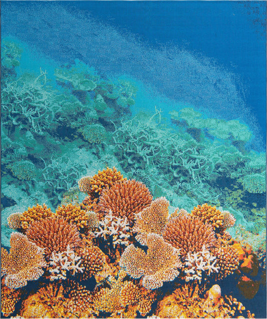 Seaside Haven Rugs Collection Area Rug -  Lagoon Rectangle Multi Main