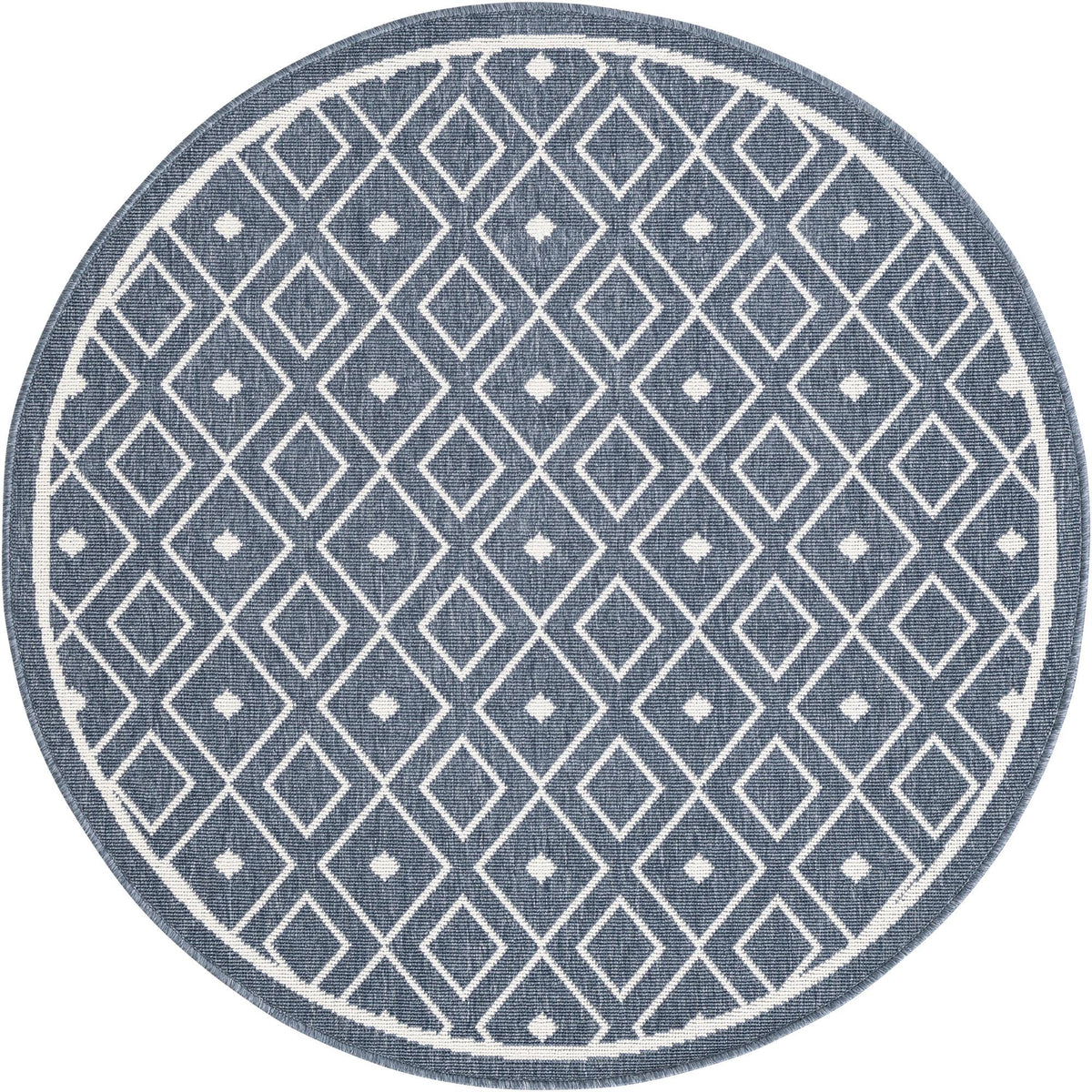 Savannah Pergola Collection Area Rug - Grove Round Navy Blue  lifestyle 41