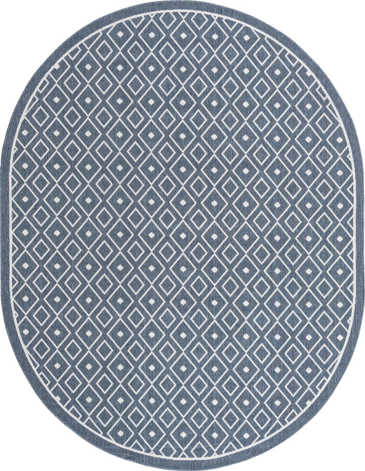 Savannah Pergola Collection Area Rug - Grove Oval Navy Blue  lifestyle 40