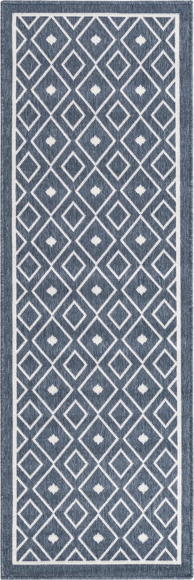Savannah Pergola Collection Area Rug - Grove Runner Navy Blue  lifestyle 42