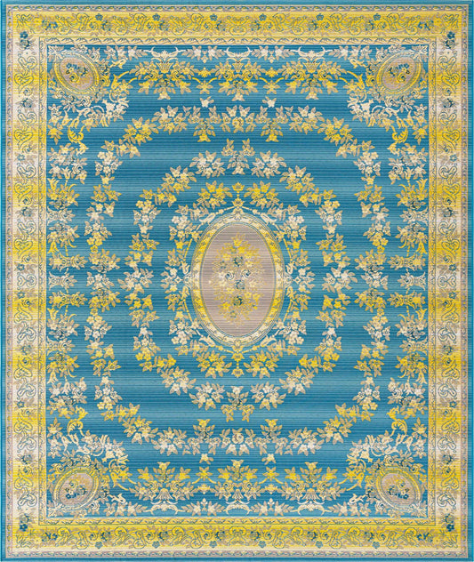 Patio Elegance Collection Area Rug -  Retreat Rectangle Blue Main