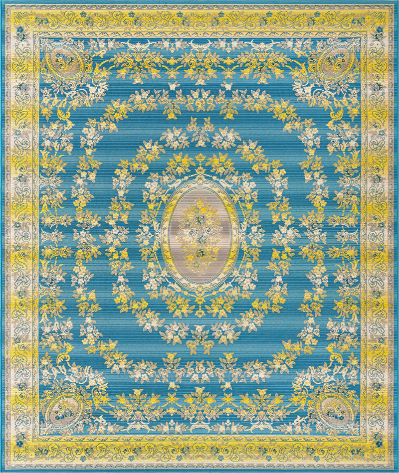 Patio Elegance Collection Area Rug -  Retreat Rectangle Blue Main