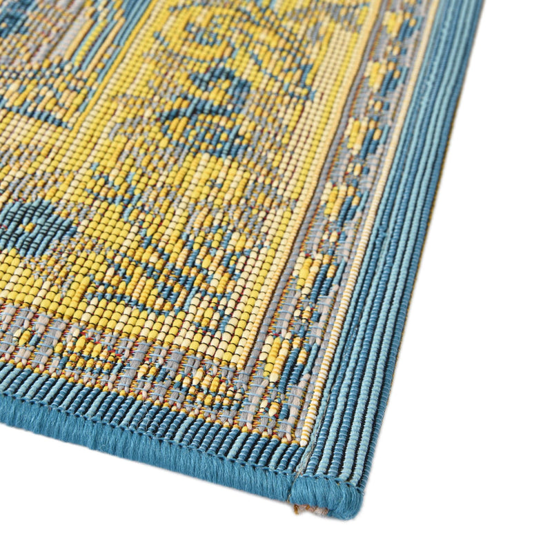Patio Elegance Collection Area Rug -  Retreat Square Blue  lifestyle 25