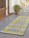 Patio Elegance Collection Area Rug -  Retreat Runner Blue  lifestyle 17