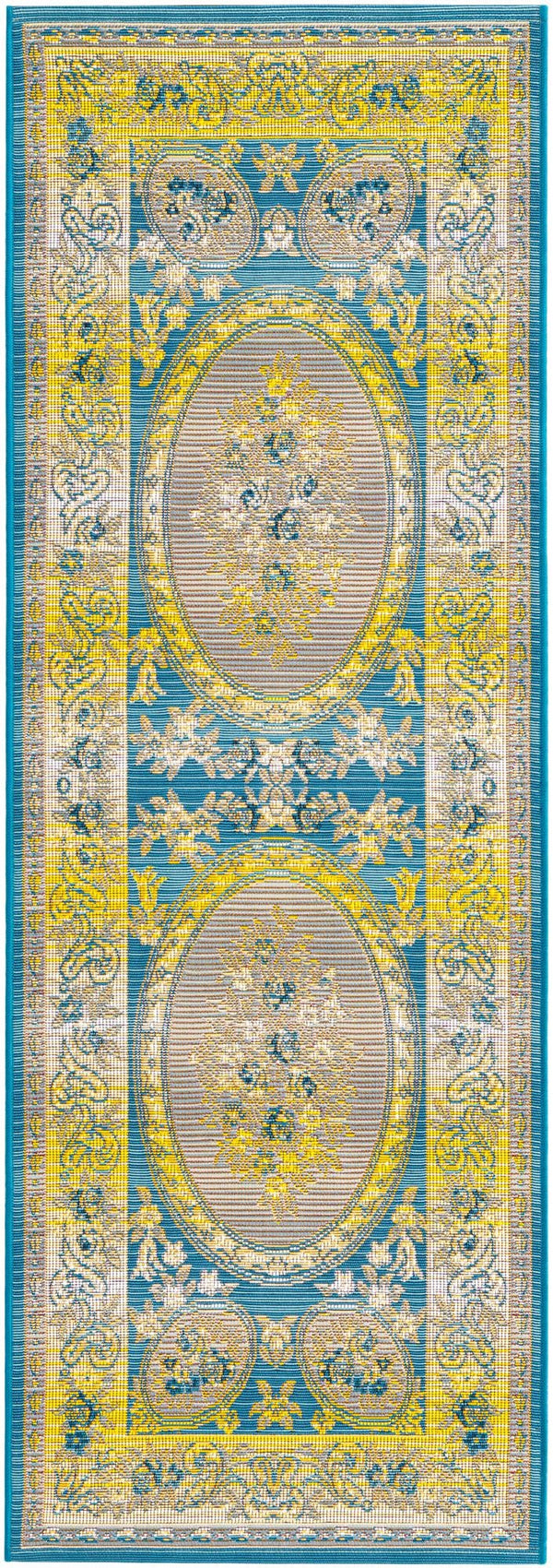 Patio Elegance Collection Area Rug -  Retreat Runner Blue  lifestyle 11
