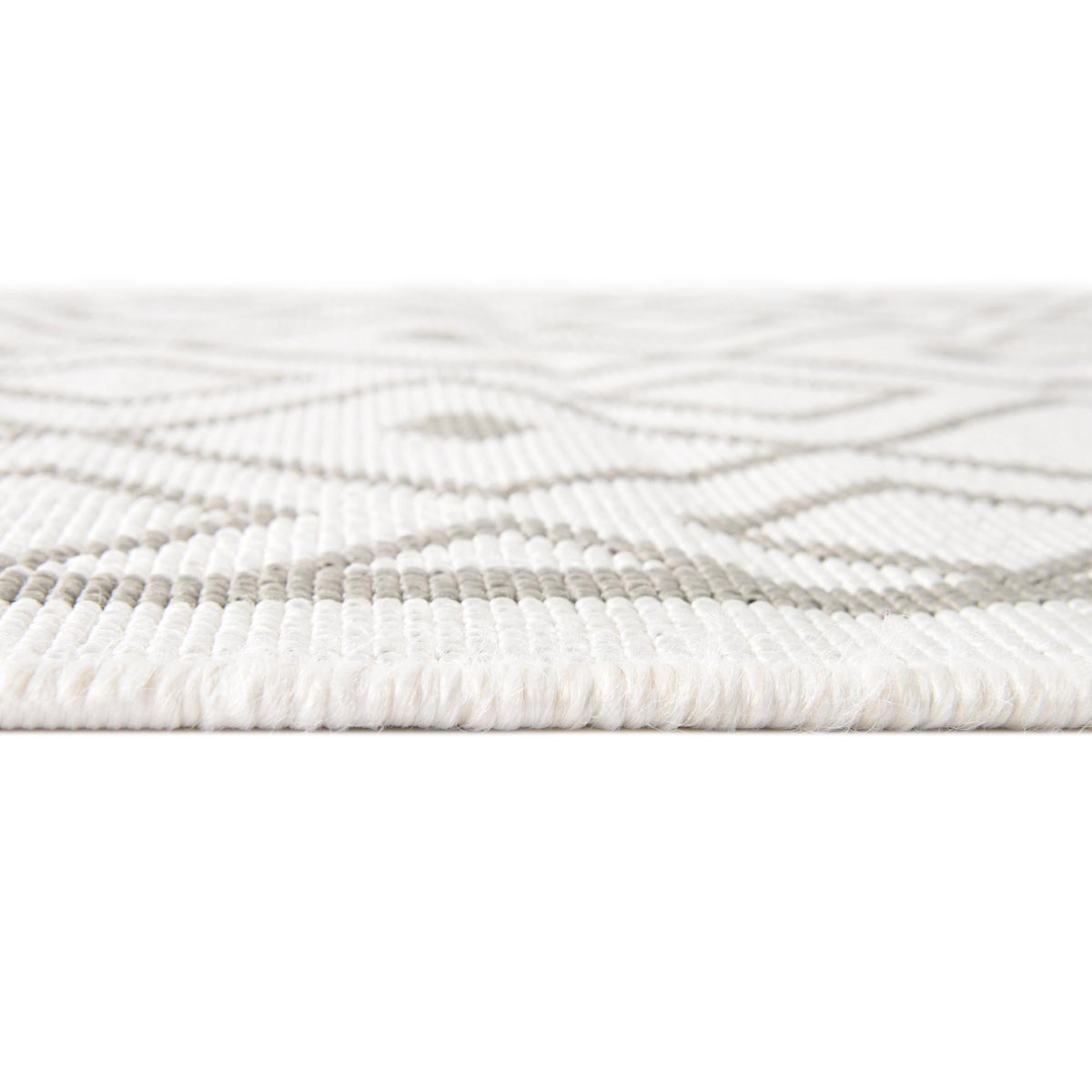 Seaside Lattice Collection Area Rug - Brighton Rectangle Ivory  lifestyle 55