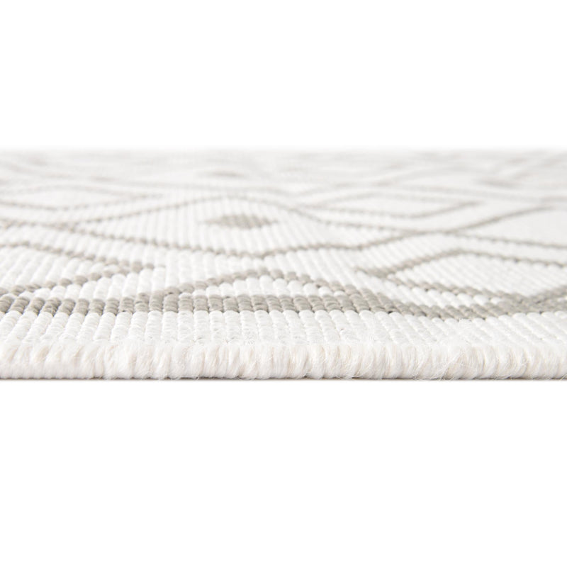 Seaside Lattice Collection Area Rug - Brighton Rectangle Ivory  lifestyle 55