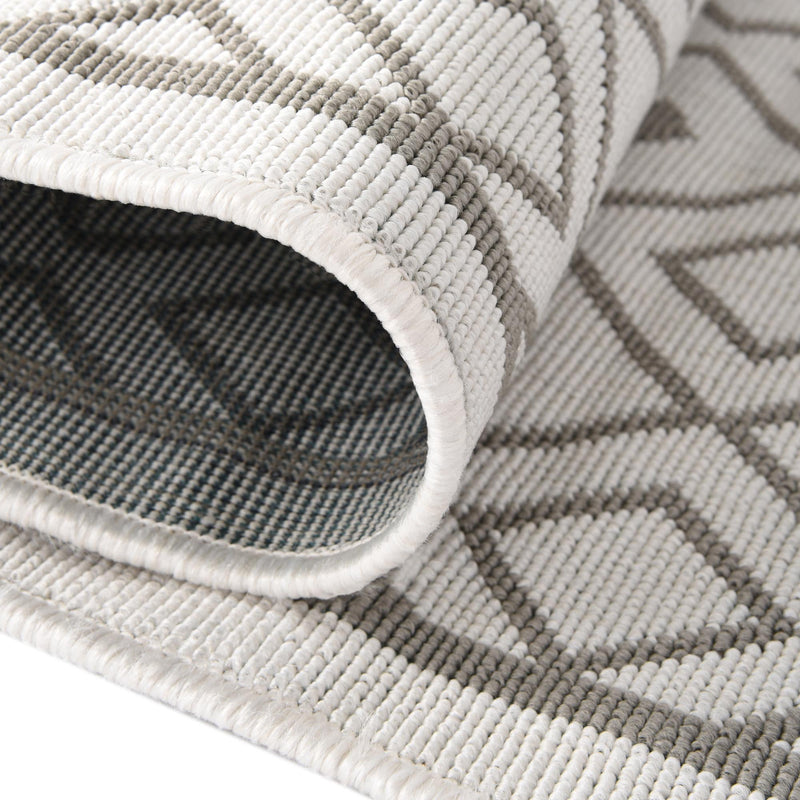 Seaside Lattice Collection Area Rug - Brighton Rectangle Ivory  lifestyle 59