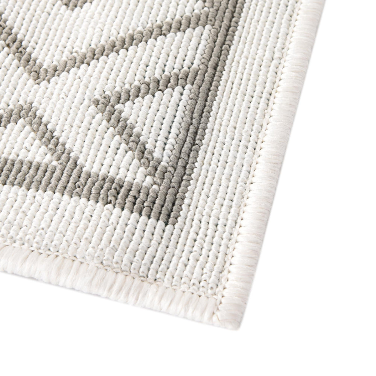 Seaside Lattice Collection Area Rug - Brighton Rectangle Ivory  lifestyle 63