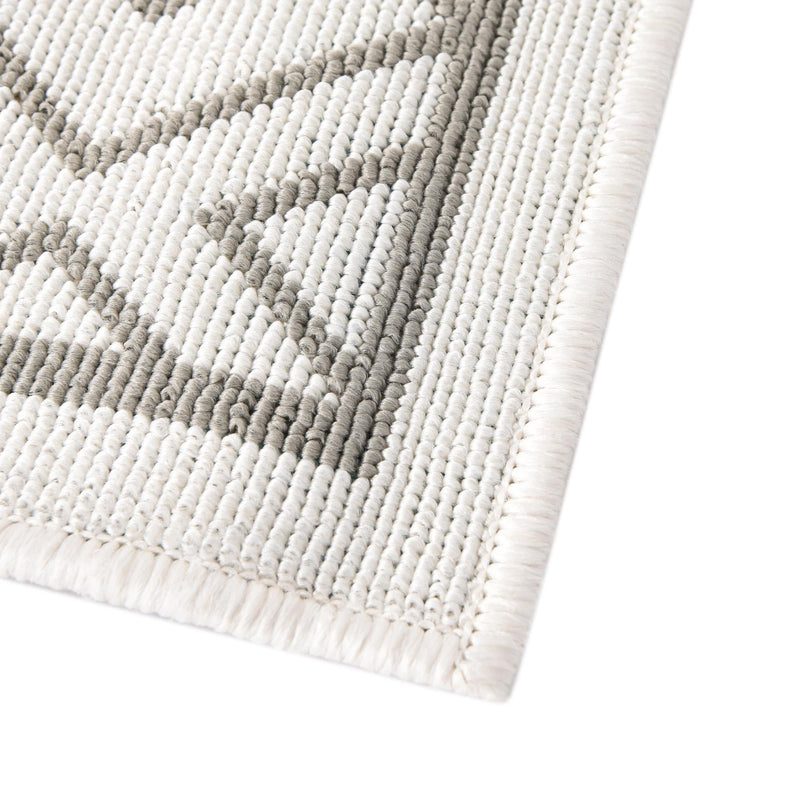 Seaside Lattice Collection Area Rug - Brighton Rectangle Ivory  lifestyle 63