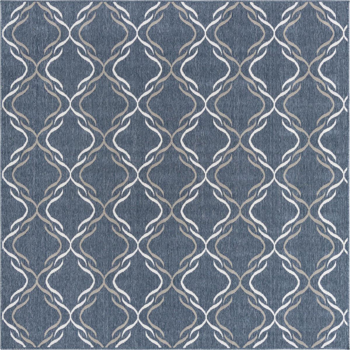 Savannah Pergola Collection Area Rug -  Meadow Square Navy Blue  lifestyle 19