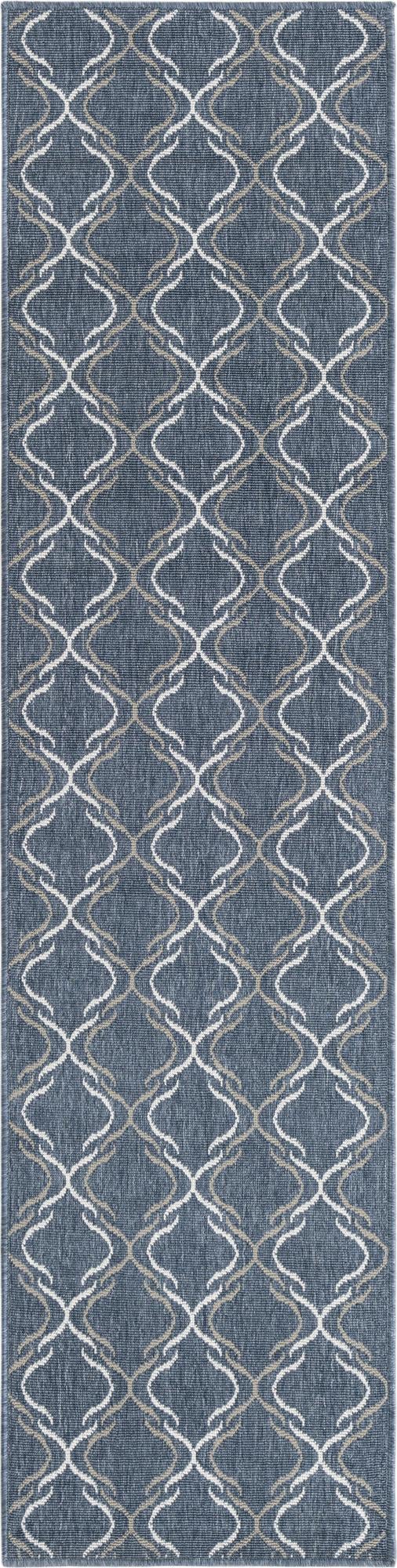 Savannah Pergola Collection Area Rug -  Meadow Runner Navy Blue  lifestyle 22