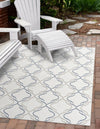 Seaside Lattice Collection Area Rug -  Hastings Rectangle Ivory  lifestyle 21