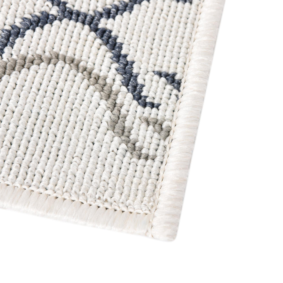 Seaside Lattice Collection Area Rug -  Hastings Rectangle Ivory  lifestyle 37
