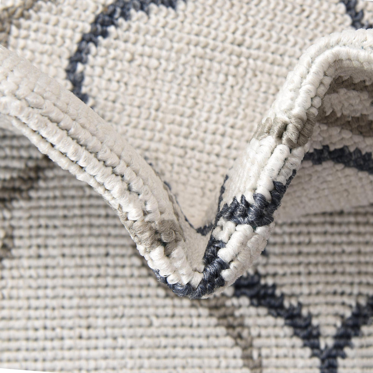 Seaside Lattice Collection Area Rug -  Hastings Rectangle Ivory  lifestyle 40