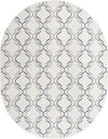 Seaside Lattice Collection Area Rug -  Hastings Oval Ivory  lifestyle 46