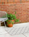 Seaside Lattice Collection Area Rug -  Hastings Runner Ivory  lifestyle 72
