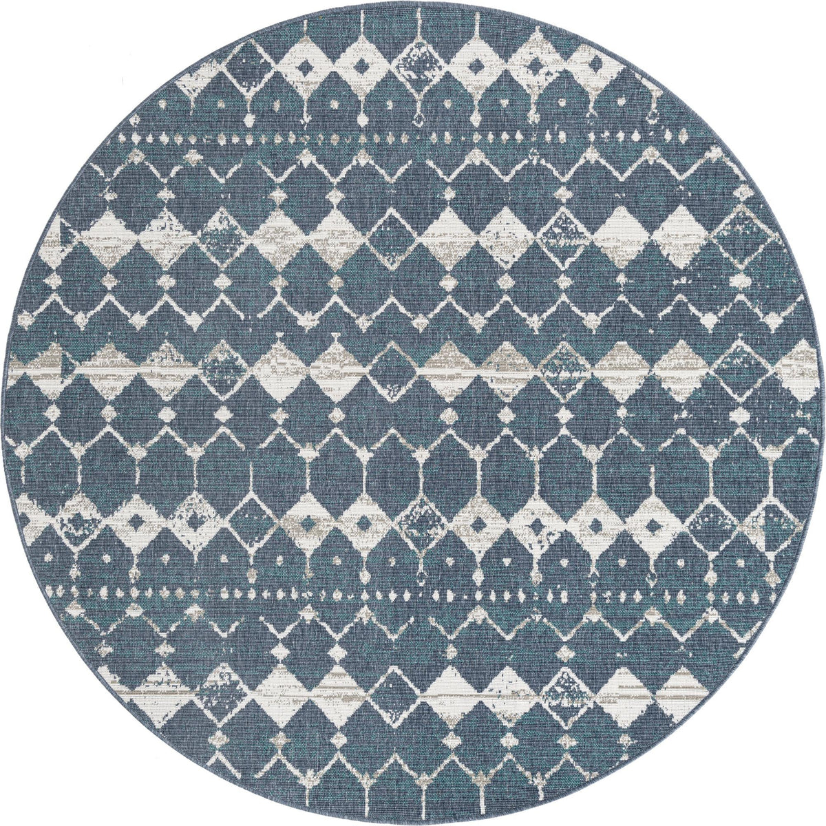 Savannah Pergola Collection Area Rug -  Dune Round Navy Blue  lifestyle 63