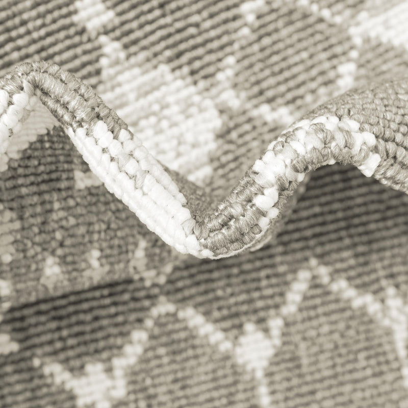 Seaside Lattice Collection Area Rug -  Margate Rectangle Gray  lifestyle 79