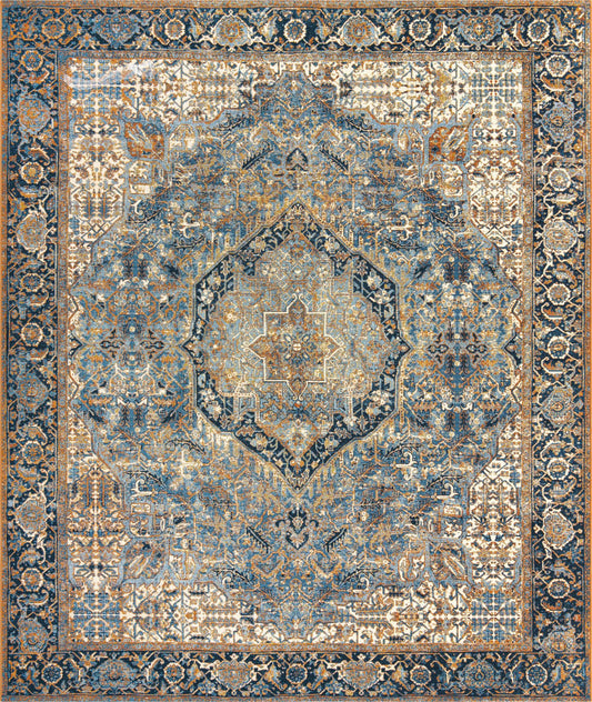 Patio Elegance Collection Area Rug -  Haven Rectangle Blue Main