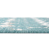 Seaside Lattice Collection Area Rug -  Margate Rectangle Teal  lifestyle 65
