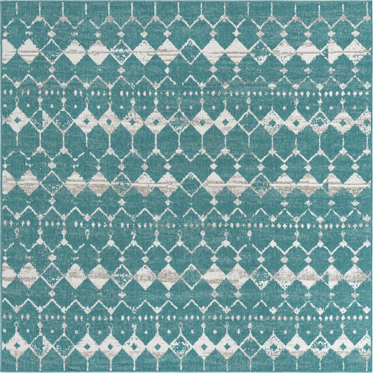 Savannah Pergola Collection Area Rug -  Dune Square Teal  lifestyle 73