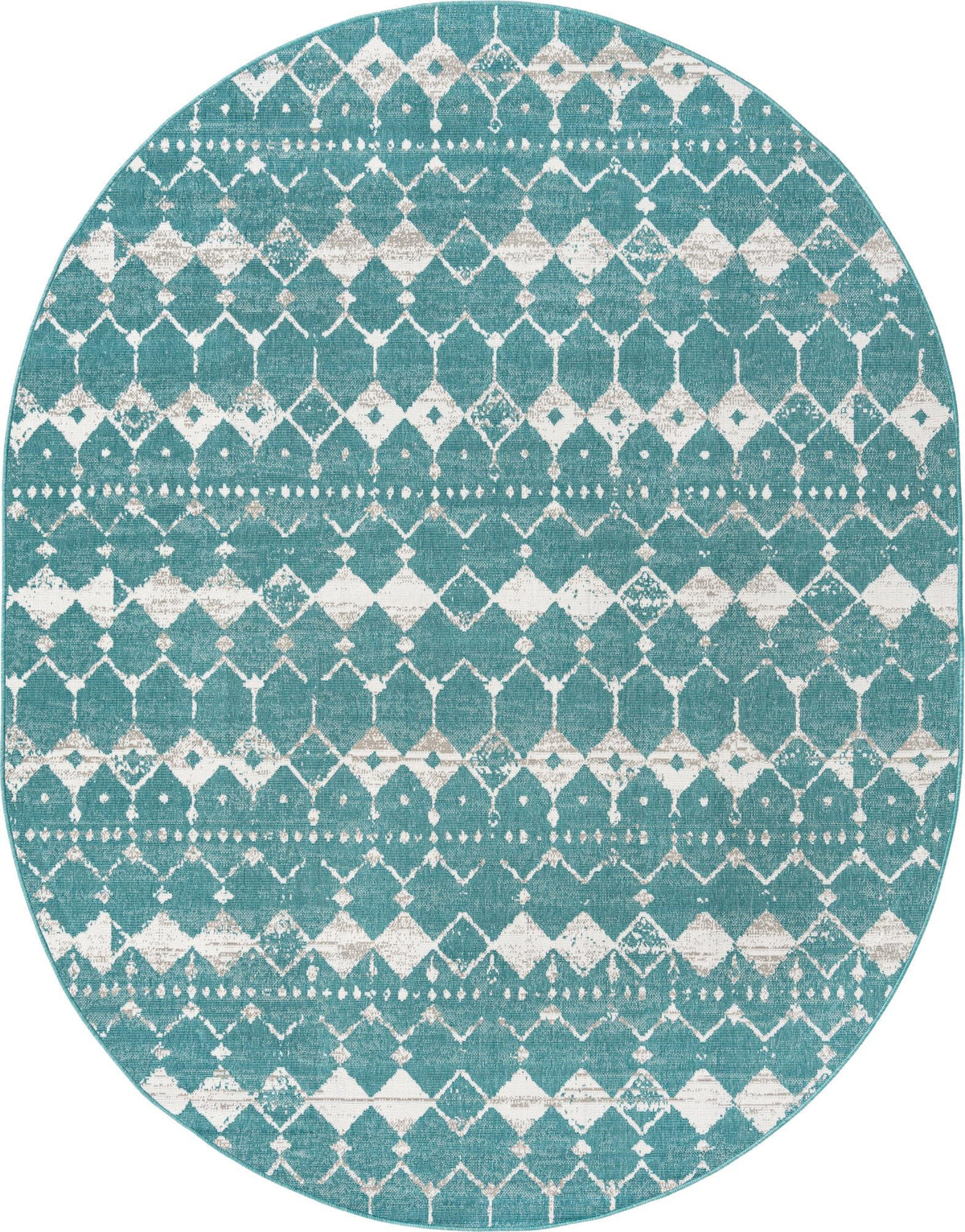 Savannah Pergola Collection Area Rug -  Dune Oval Teal  lifestyle 70