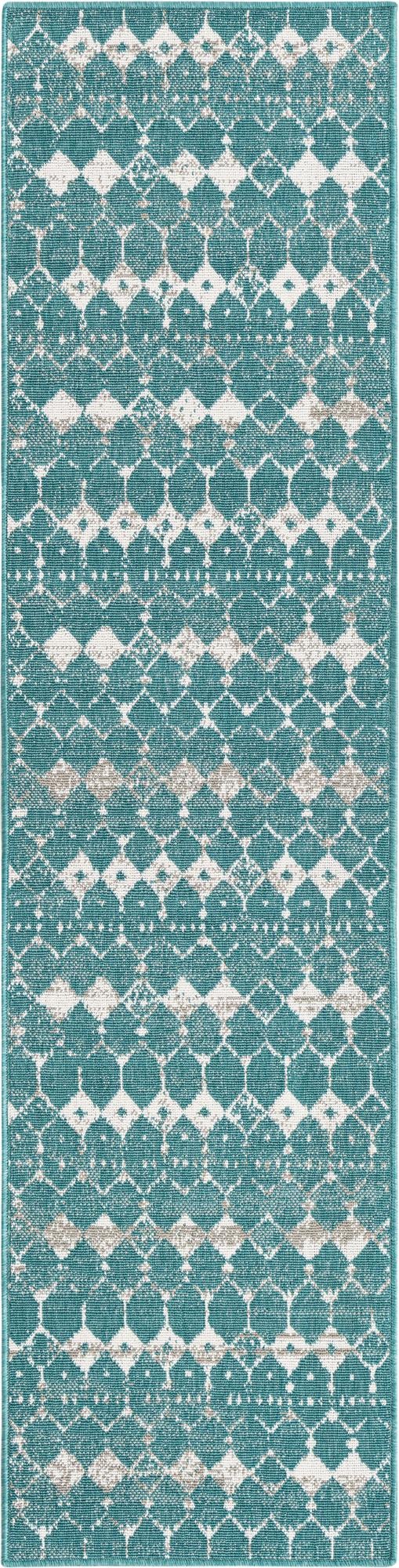 Savannah Pergola Collection Area Rug -  Dune Runner Teal  lifestyle 72