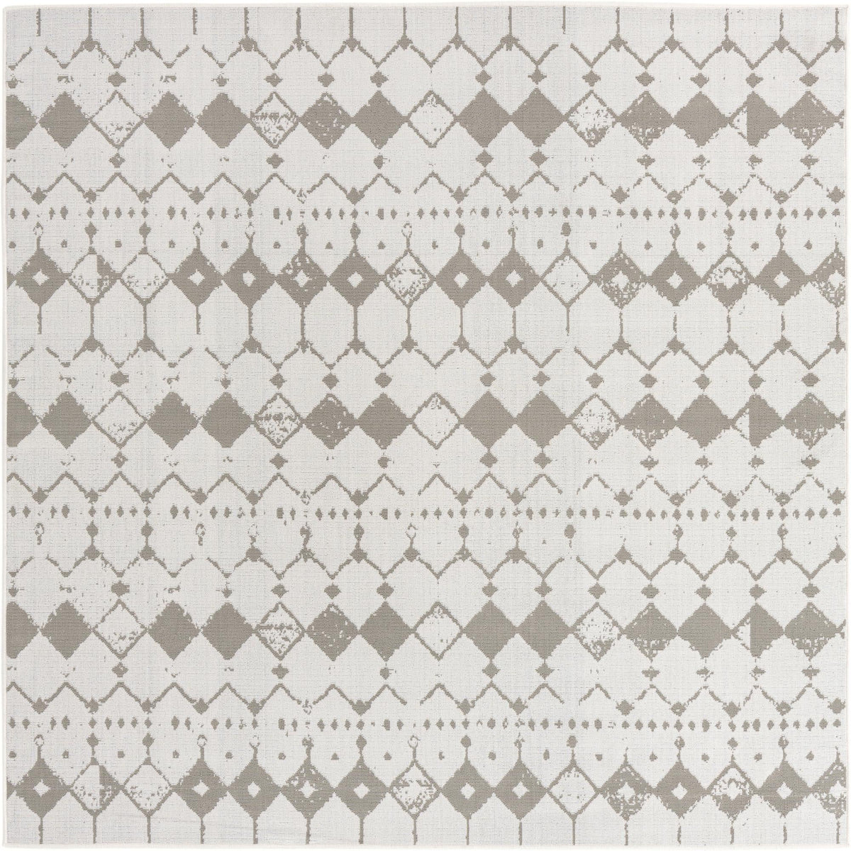 Savannah Pergola Collection Area Rug -  Dune Square Ivory and Gray  lifestyle 61