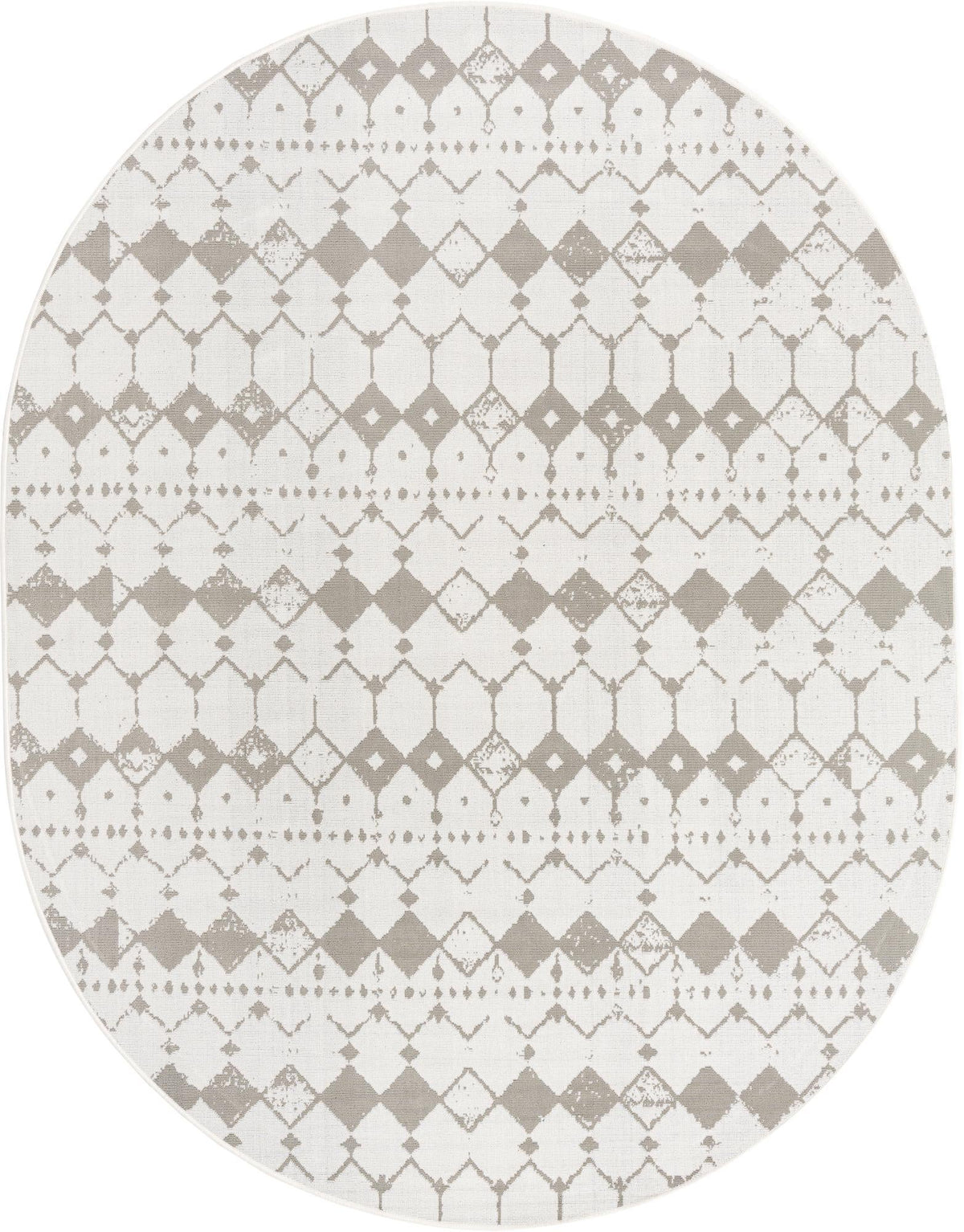Savannah Pergola Collection Area Rug -  Dune Oval Ivory and Gray  lifestyle 58