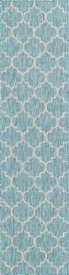 Savannah Pergola Collection Area Rug - Arbor (Aquamarine) Runner Aqua Blue  lifestyle 49