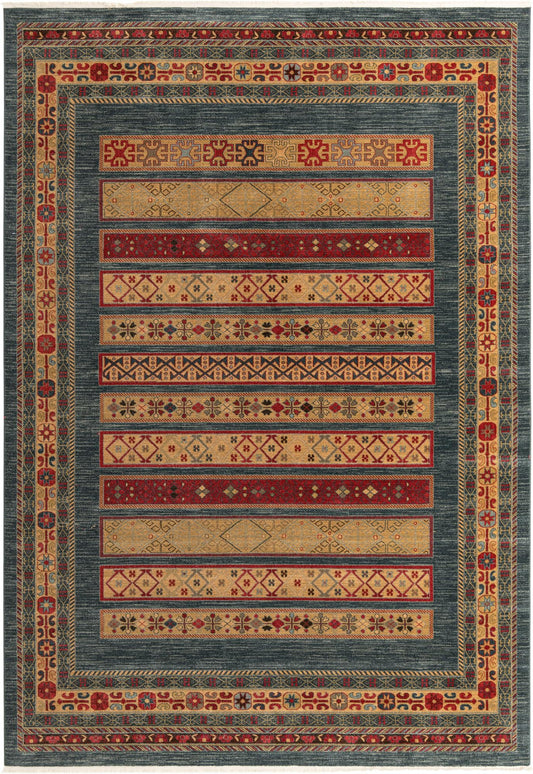 Zagros Oasis Collection Area Rug -  Khorramabad Rectangle Blue Main
