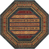 Zagros Oasis Collection Area Rug -  Khorramabad Octagon Blue  lifestyle 38