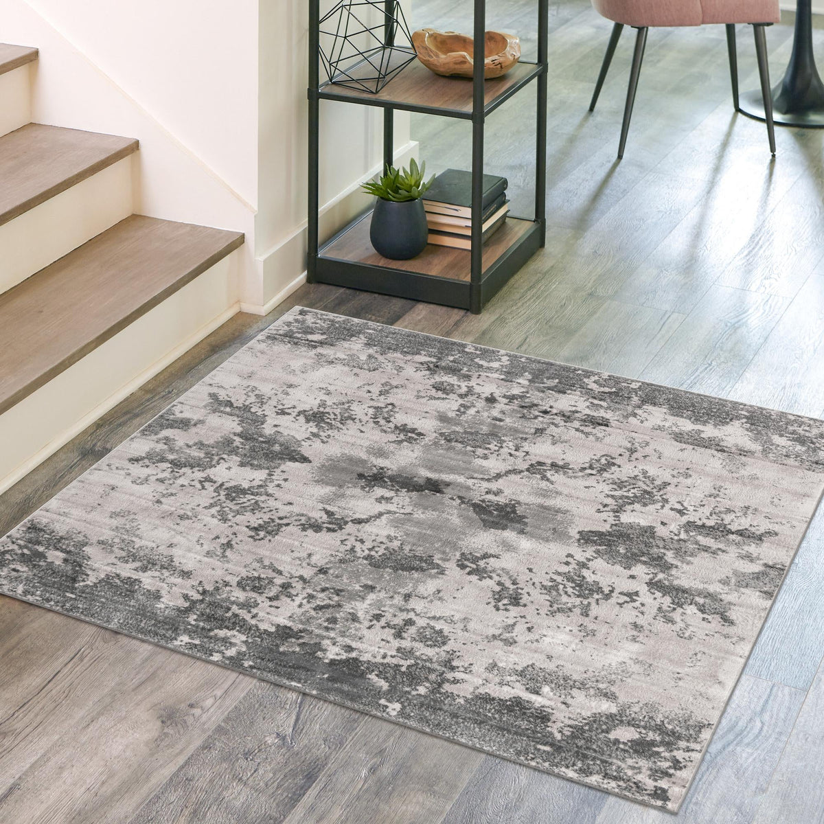 Urban Oasis Collection Area Rug -  Greenwich Square Light Gray  lifestyle 88