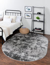 Urban Oasis Collection Area Rug -  Greenwich Oval Light Gray  lifestyle 23
