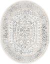 Adriana Terrace Collection Area Rug - Capri (Ivory) Oval Ivory  lifestyle 2