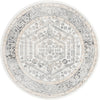Adriana Terrace Collection Area Rug - Capri (Ivory) Round Ivory  lifestyle 5