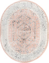 Adriana Terrace Collection Area Rug - Capri (Rose) Oval Rose  lifestyle 2
