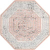 Adriana Terrace Collection Area Rug - Capri (Rose) Octagon Rose  lifestyle 4