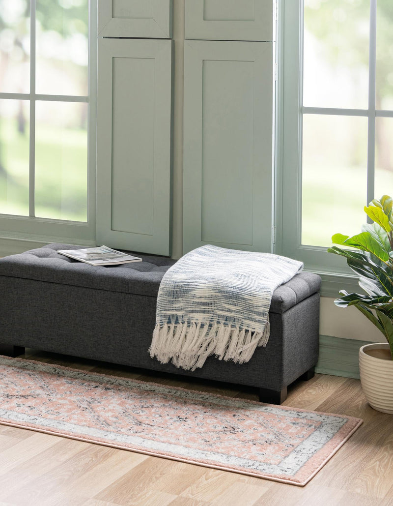 Adriana Terrace Collection Area Rug - Capri (Rose) Runner Rose  lifestyle 16