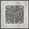 Adriana Terrace Collection Area Rug - Capri (Charcoal) Square Charcoal  lifestyle 3