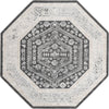 Adriana Terrace Collection Area Rug - Capri (Charcoal) Octagon Charcoal  lifestyle 4