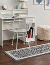 Adriana Terrace Collection Area Rug - Capri (Charcoal) Runner Charcoal  lifestyle 16