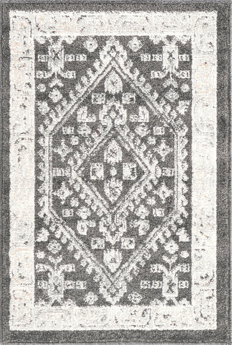 Adriana Terrace Collection Area Rug - Capri (Charcoal) Rectangle Charcoal Gray  lifestyle 2