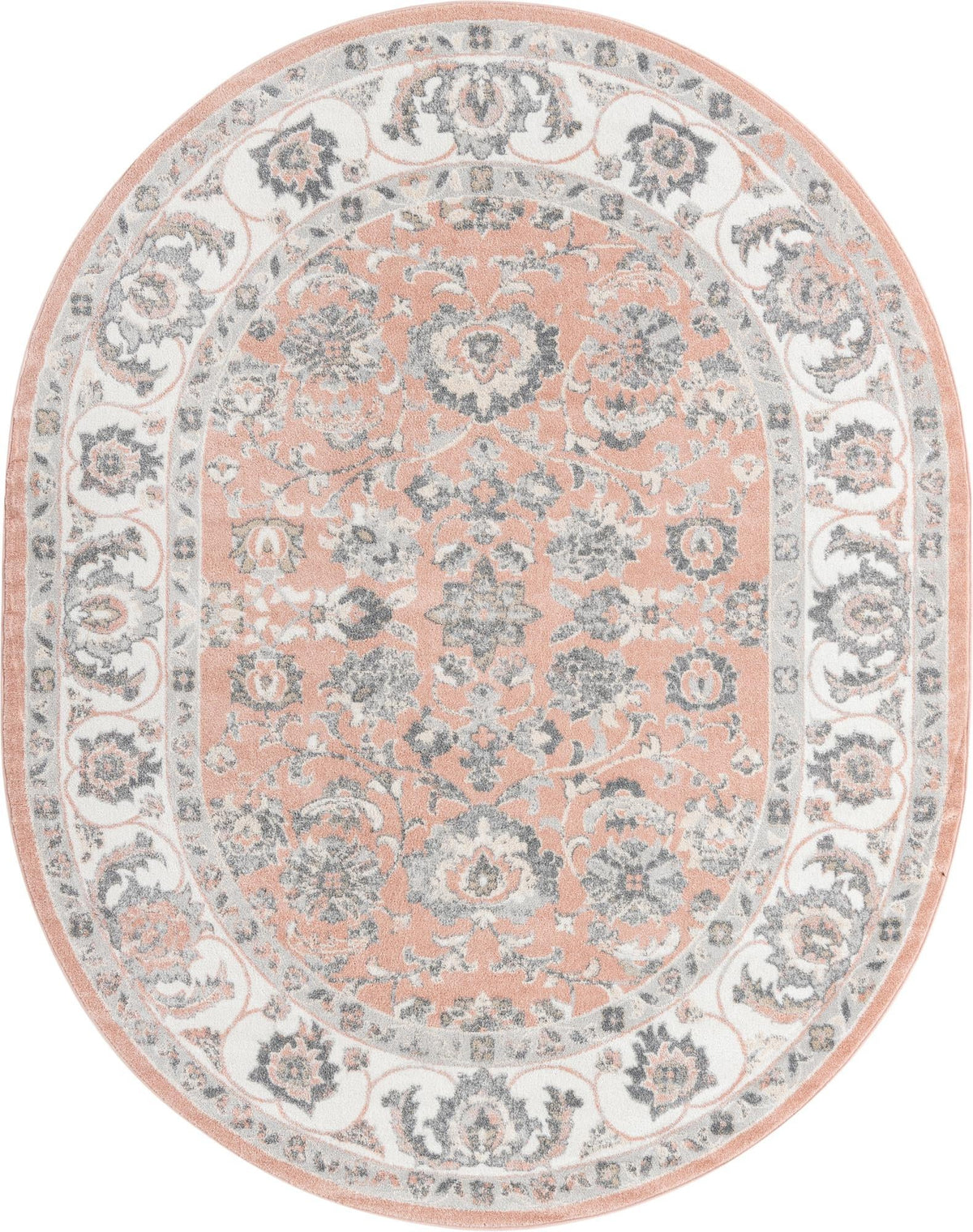 Adriana Terrace Collection Area Rug -  Positano (Rose) Oval Rose  lifestyle 2