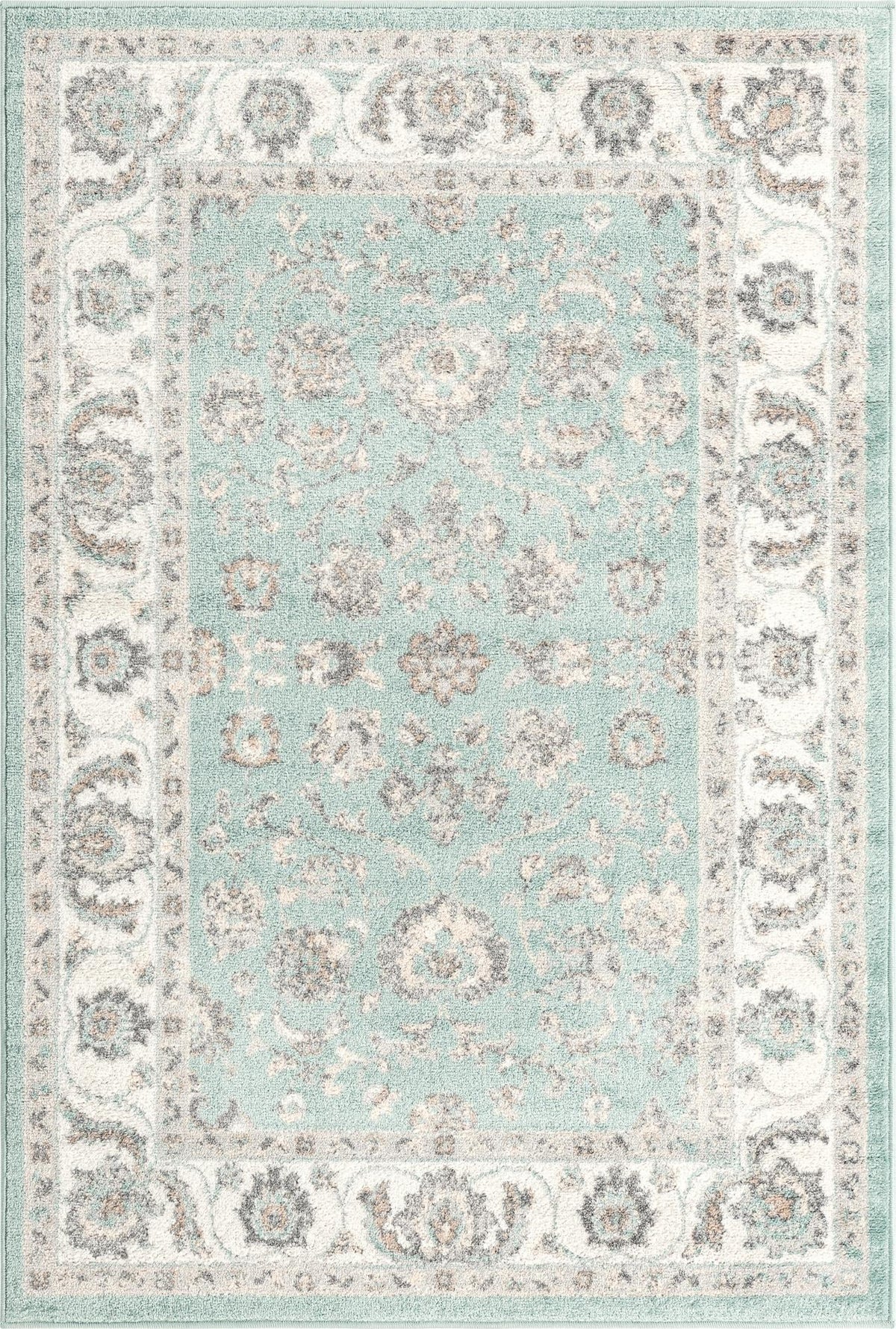 Adriana Terrace Collection Area Rug -  Positano (Aqua) Rectangle Aqua  lifestyle 2